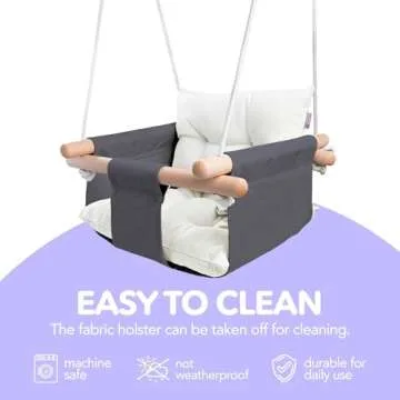 CaTeam Baby Swing - Durable Indoor Outdoor Swing for Kids