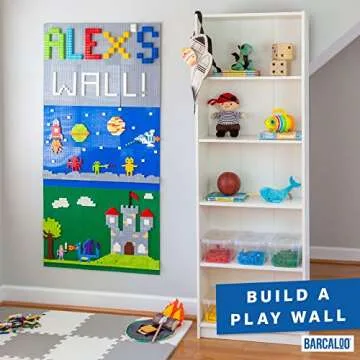 Barcaloo DIY Peel and Stick Baseplates for Kids