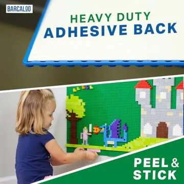 Barcaloo DIY Peel and Stick Baseplates for Kids