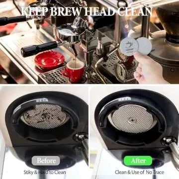 53.5 Puck Screen with Stand - Reusable Espresso Filter