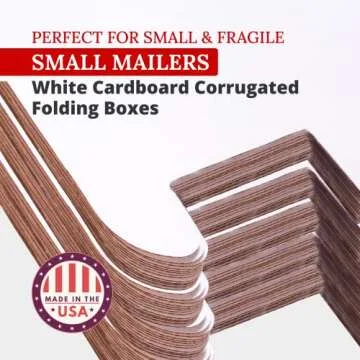 Partners Brand 6x4x2 Corrugated Cardboard Boxes, 6"L x 4"W x 2"H, Pack of 50| Shipping, Packaging, Moving, Storage Box for Business, Strong Wholesale Bulk Boxes
