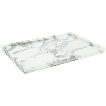 Real Luxurious Natural Marble Vanity Tray - Storage and Decor for Home