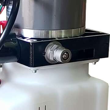 KTI Hydraulics 12V Dump Trailer Hydraulic Pump Power Unit w/ Single Double Acting, 3 Quart