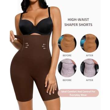 FeelinGirl Shapewear for Women Tummy Control Colombianas High Waist Body Shaper Butt Lifting Thigh S...