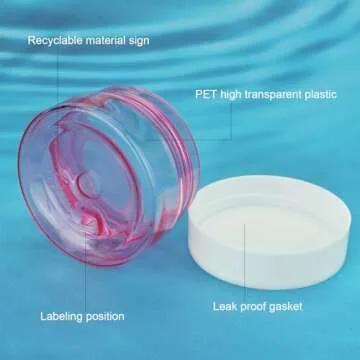 Cosywell Travel Jars for Toiletries TSA Approved 4 Pack