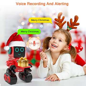 okk Robot Toy for Kids, Smart RC Robot Kit with Touch and Sound Control Robotics Intelligent Program...