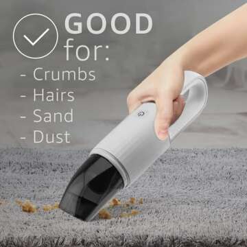 Compact Handheld Vacuum Cleaner with Powerful Suction