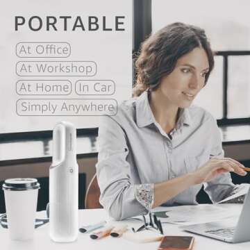 Compact Handheld Vacuum Cleaner with Powerful Suction