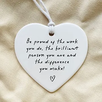 Be Proud Ceramic Heart Keepsake Gift for Coworkers