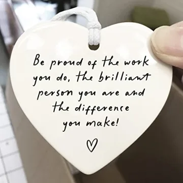 Be Proud Ceramic Heart Keepsake Gift for Coworkers