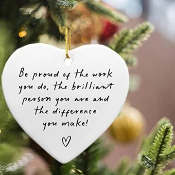 Be Proud Ceramic Heart Keepsake Gift for Coworkers