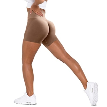 Unthewe Workout Butt Lifting Shorts for Women High Waisted Seamless Gym Yoga Booty Shorts