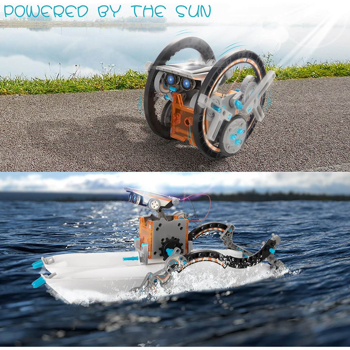 Solar Robot Kit for Kids - 14-in-1 Educational Fun