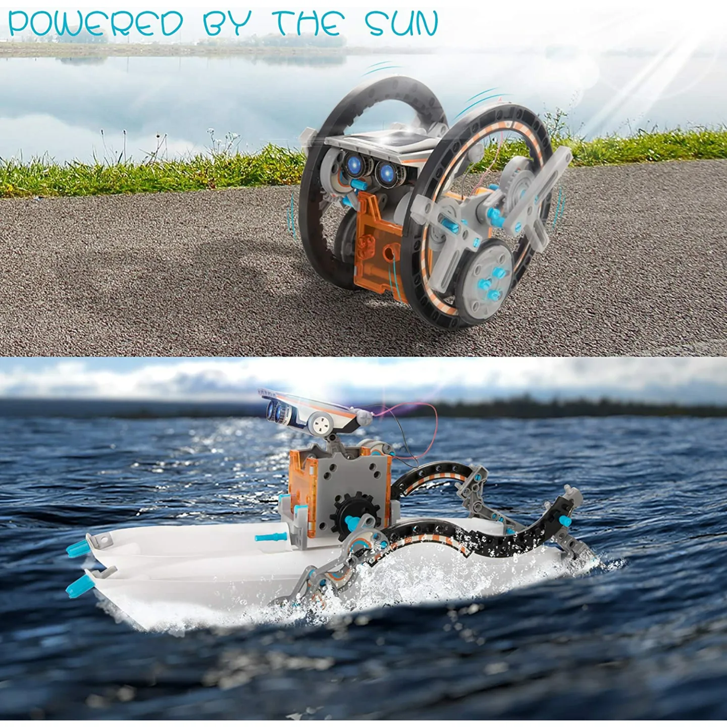 Solar Robot Kit for Kids - 14-in-1 Educational Fun