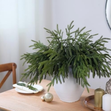 Lifelike Norfolk Pine Branches for Stunning Decor