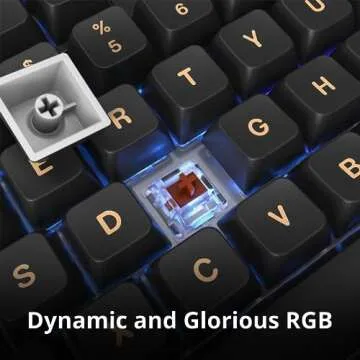 Montech MKey TKL Mechanical Gaming Keyboard: Customizable RGB LED, Premium MDA Profile PBT Keycap, Hot-Swappable Gateron G Brown Pro 2.0 Pre-lubed Switches, Osaka Castle Theme, Darkness (MK87DB)