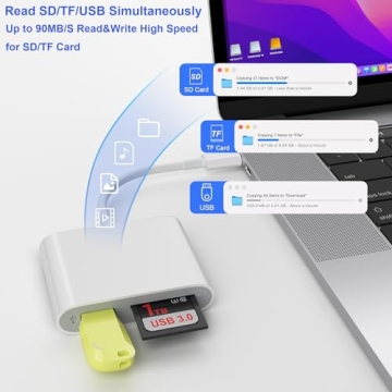 SZHAIYIJIN USB C SD Card Reader for Fast File Transfers