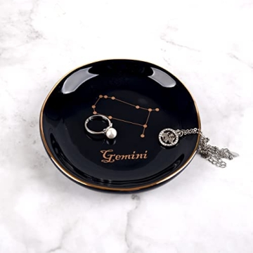 CEIERPH Koran Gemini Constellation Jewelry Dish Zodiac Gift