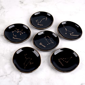 CEIERPH Koran Gemini Constellation Jewelry Dish Zodiac Gift