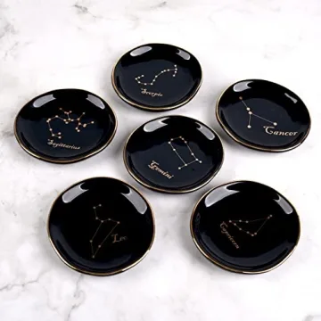 CEIERPH Koran Gemini Constellation Jewelry Dish Zodiac Gift