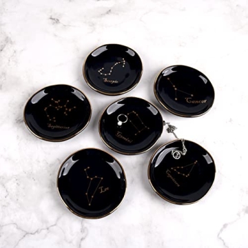CEIERPH Koran Gemini Constellation Jewelry Dish Zodiac Gift
