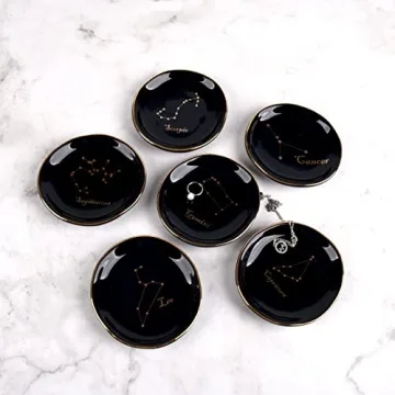 CEIERPH Koran Gemini Constellation Jewelry Dish Zodiac Gift