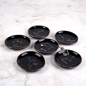 CEIERPH Koran Gemini Constellation Jewelry Dish Zodiac Gift