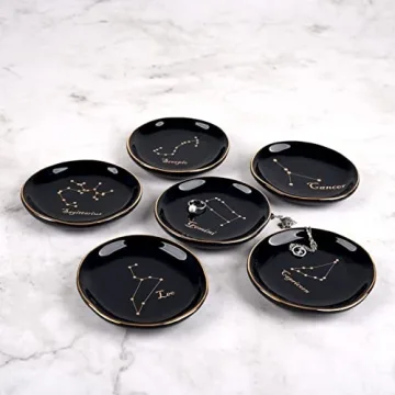 CEIERPH Koran Gemini Constellation Jewelry Dish Zodiac Gift