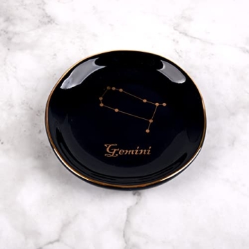 CEIERPH Koran Gemini Constellation Jewelry Dish Zodiac Gift