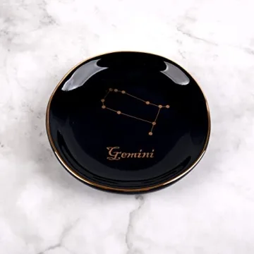 CEIERPH Koran Gemini Constellation Jewelry Dish Zodiac Gift