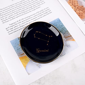 CEIERPH Koran Gemini Constellation Jewelry Dish Zodiac Gift