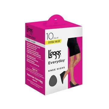 L'eggs Women's Everyday Knee High Stockings - 10 Pack