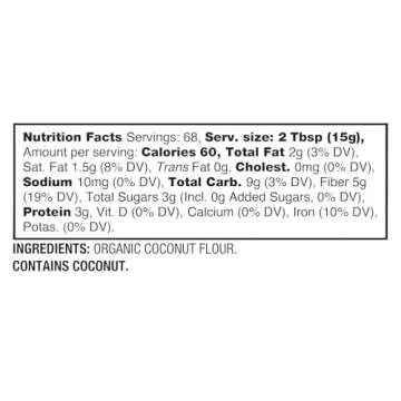 BetterBody Foods Organic Coconut Flour for Baking