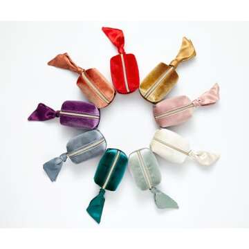 Pinch Provisions Velvet Minimergency Kit, Includes 17 Travel-Sized Cosmetic Essentials, Convenient for Purses, Emergency Beauty Accessories, Gifts for Holiday’s & Birthday’s, Ivory