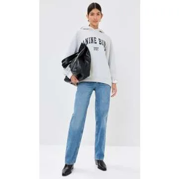 Shop ANINE BING Harvey Sweatshirt for Women, Style Grey Melange