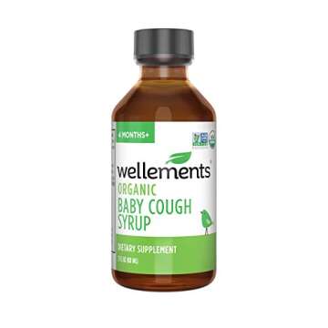 Wellements Organic Baby Cough Syrup Day & Night Value Combo Pack | Daytime & Nighttime Baby Cough Re...