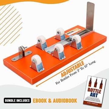 Home Pro Shop Premium Glass Bottle Cutter Kit - DIY Glass Cutter for Bottles - Beer & Wine Bottle Cutter Tool with Safety Gloves & Accessories (All in One)