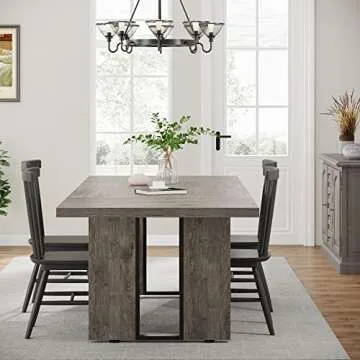 Tribesigns Rustic 71" Dining Table for 6-8 People