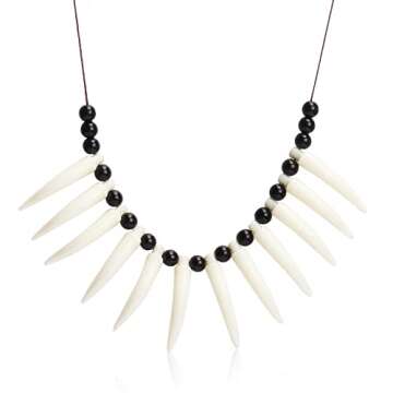 Yewong Caveman Costume Accessory Set - Includes Bone Hair Pin,Skinny Scarf, Inflatable Cave Bat and ...