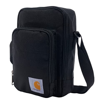 Durable Carhartt Unisex Zip Crossbody Bag - Black