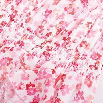 GRACE KARIN Pink Girls Summer Dress for Parties and Holidays