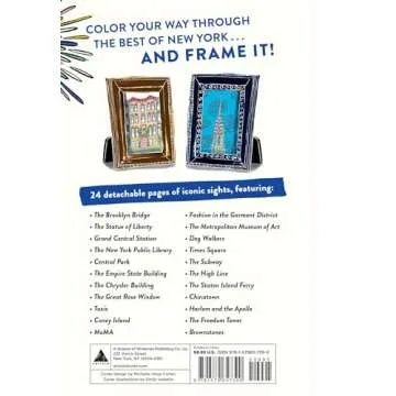 Iconic New York Coloring Book: 24 Sights to Fill In and Frame (Iconic Coloring Books)