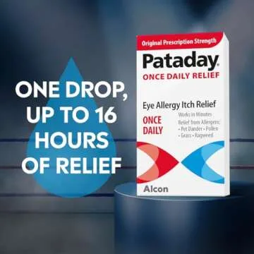 Pataday Once Daily Relief Allergy Eye Drops by Alcon, for Eye Allergy Itch Relief, 2.5 ml (Pack of 1)
