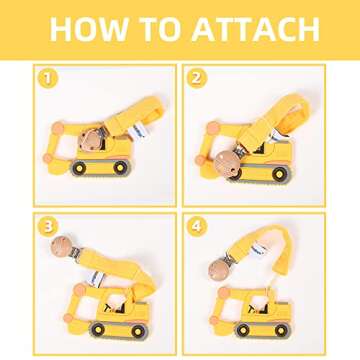 AmazingM Excavator Car Silicone Teether for Babies