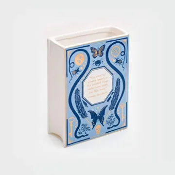 Bibliophile Ceramic Vase by Jane Mount for Decor