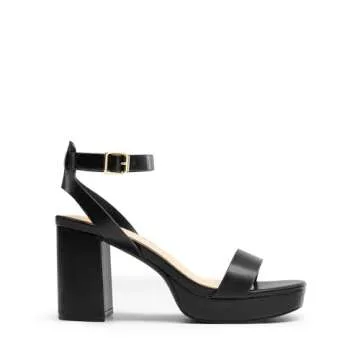 DREAM PAIRS Platform Heels for Women High Block Chunky Open Toe Ankle Strap Heels Fashion Wedding Pa...