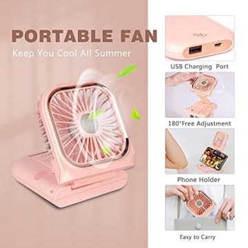 Portable Mini Fan – 5 in 1 Power Bank & More