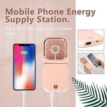 Portable Mini Fan – 5 in 1 Power Bank & More