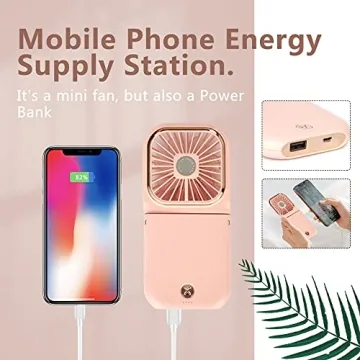Portable Mini Fan – 5 in 1 Power Bank & More
