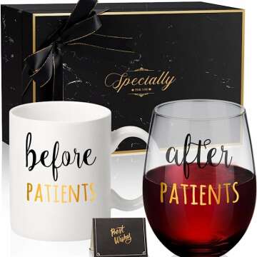 Stylish Wine Glass and Mug Gift Set for Gifting